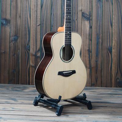 China Wholesale Custom Made Solid Body High Quality Handmade Travel Acoustic Guitar Fir Acoustic Guitar for sale