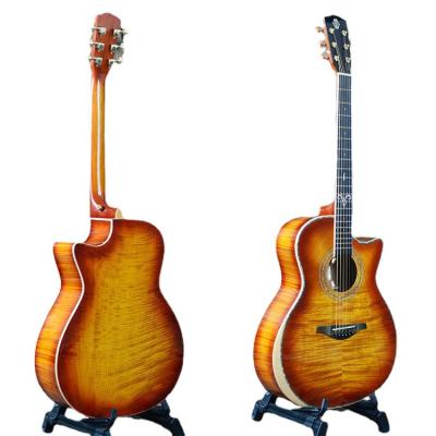 China Wholesale Custom High Quality Brands OEM Okoume China Okoume Acoustic Guitar Mahogany Guiter_Giutar_Gutar 40 Inch Acoustic Guitar for sale