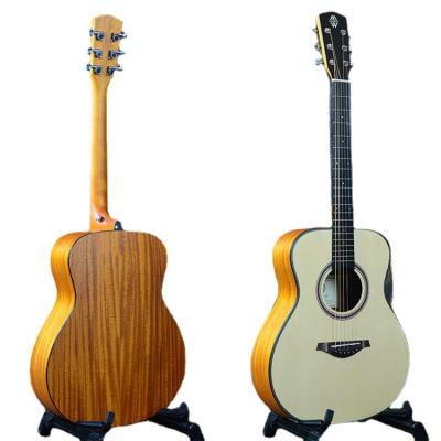 China Wholesale Fir Matte Plywood Travel Folk Guitar Acoustic Guitar Factory Mahogany 36 Inch Acoustic Guitar for sale