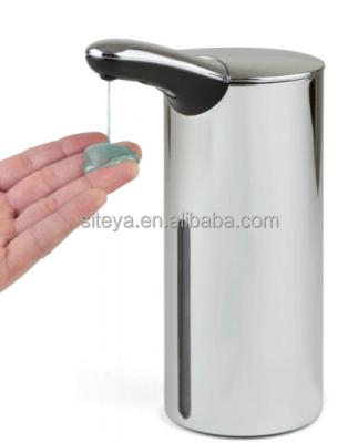 China 2021 Viable NEW Wholesale 250ML Automatic Stainless Steel Soap Dispenser for Kitchen and Bathroom Soap Dispenser for sale