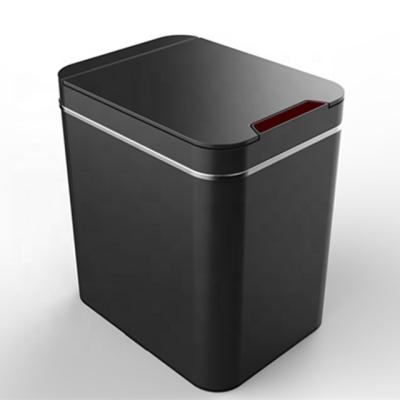 China 2022 NEW 25L-50L Wholesale Automatic Kitchen Desk Sensor Large Automatic Electronic Square Trash Can for sale