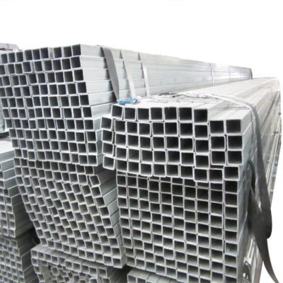 China Hot Selling Liquid Pipe Steel Square Tubing Standard Sizes , Zinc Coated Square Galvanized Steel Pipe Tube for sale