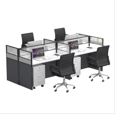 China Modern Design Cubicle Office Workstation Furniture Modern Workstation with Storage for sale