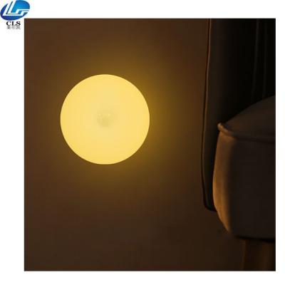 China US Plug Lithium Battery Operated Night Motion LED Sensor Night Light for sale