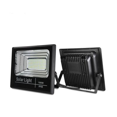 China Garden ROAD Theme Park 100w 300W Projector Photocell Control Reflector Residential Outdoor Industrial Solar Led Flood Light for sale