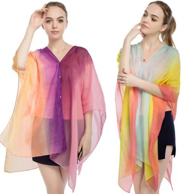 China Plus Size Series Exquisite Elegant Beach Cover Up Beach Wear Chiffon Swimsuit Cover Up for sale