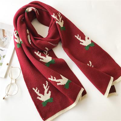 China Long Last Desirable Christmas Scarf Knit Scarf Women Scarf for sale