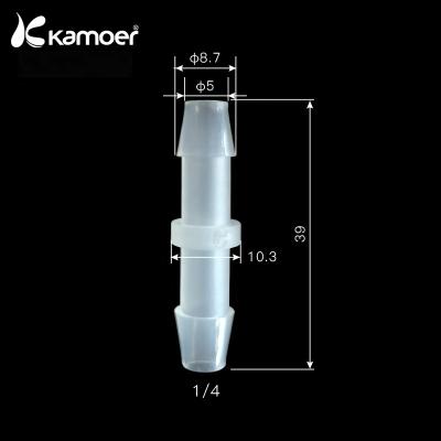 China Kamoer 30 In-Pack Hose Fitting PP Tube Connector For Peristaltic Pump Water Pipe Silicone 1/16 for sale