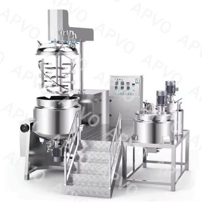 China 1000L Customized Cosmetic Emulsifier Mixer Paste Heating Cosmetic Homogenizer for sale