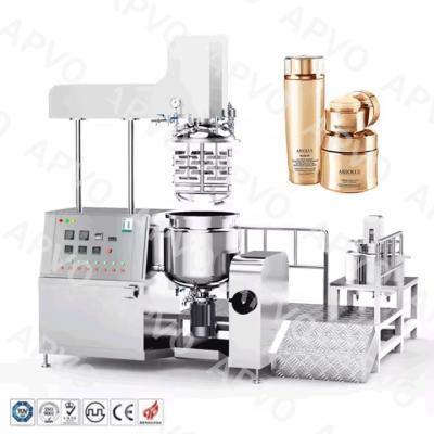 China 100L Homogeneizador de vacío Mezclador de alta cizalladura Cosméticos 4-7.5Kw Control de botón en venta