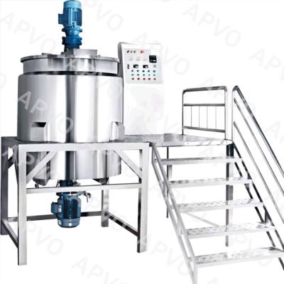 China 1000L 65RPM Liquid Detergent Mixer Lavar louça Máquina de mistura de líquidos químicos à venda