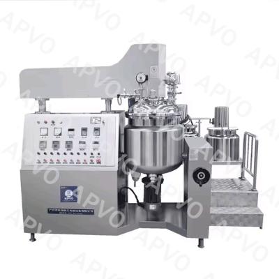 China 200L Fixed Type Cosmetic Homogenizer Mixer Vacuum Homogenizing Emulsifier for sale