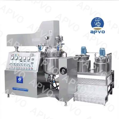 China 100L Hydraulic Lifting Vacuum Homogenizing Machine Cosmetic Cream Mixer Machine for sale