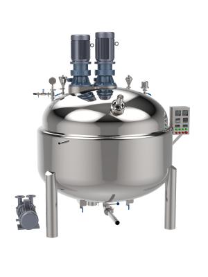 China PLC Controlled liquid blending machine with Homogenizing Head and Tilt Tank for sale