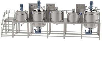 China Electricity Heating Vacuum Liquid Mixer Machine For Liquid Detergent Processing for sale