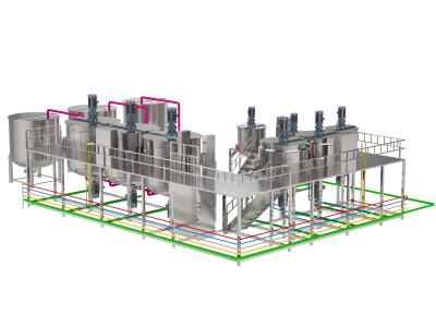 China Emulsification Homogenizer Mixer Machine Toothpaste Production Machine Customized for sale