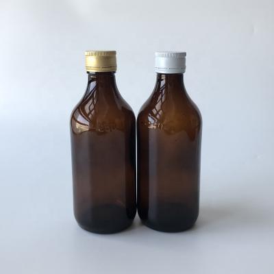 China 250ml Medicine Empty Liquid Medicine Bottle For Maple Syrup Amber Glass Prometh Cough Syrup Bottle for sale