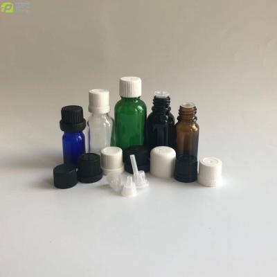 China 5ml 10ml 15ml 20ml 30ml Euro medicine cosmetic glass bottle w/dropper insert vial slow tamper evident drip closure for sale