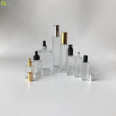 China 15ml 30ml 50ml 100ml Personal Care Perfume Aura Spray Bottle Gold Black Thick Bottom Silver Glass Atomizer Main Bottle 15ml 30ml 100ml for sale