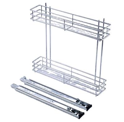 China High Quality Sustainable Stainless Steel Furniture Kitchen Basket Pull Out Drawer Wire Basket VT-09.436 for sale