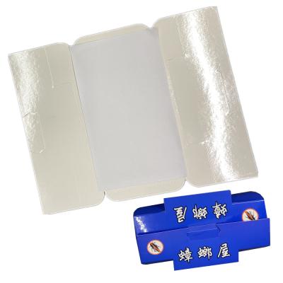 China Killer Disposable House Strong Sticky Cockroach Catcher Pads Cockroach Trap For Animal Control Use Blue Or Customize for sale