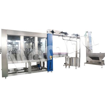 China Food Plant 3 In 1 Water Filling Machine Bottled Water Small Filling Desktop Liquid Filling Machine for sale