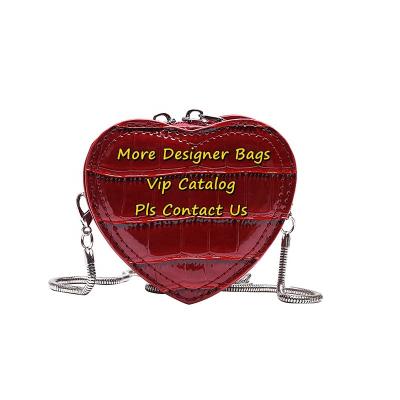 China Mini Key Bag Chain Heart Bags Small Fashion Bag Cross - Body Mini Handbags Small PU Leather Heart Shaped Purse Handbag for sale