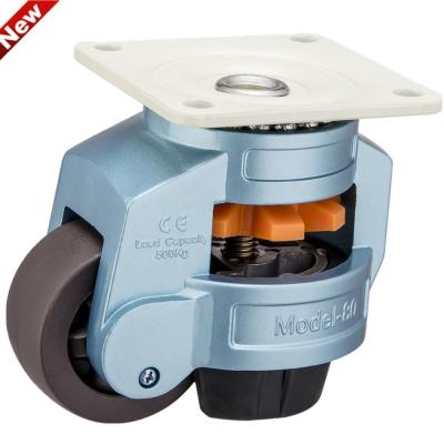 China Factory Price 60A Flat Free Foot Master Caster Leveling Heavy Duty Casters Caster Wheel With High Quality for sale