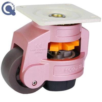 China Flat Free Factory Directly Supply Center Locking Caster For Stand Leveler Caster Footmaster Caster for sale