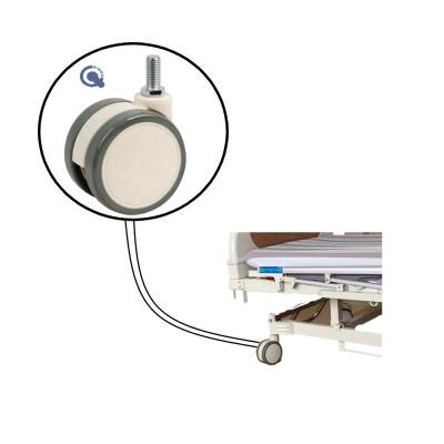 China Flat free popular hospetal bed casters 5 in Taiwan medical caster 5