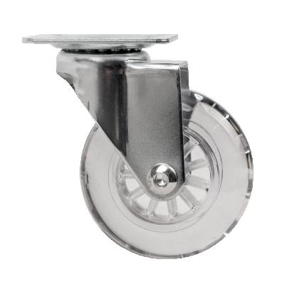 China 35mm 50mm 75mm Chrome Modern Caster For Furniture Chair Trolley And Fixed Device Swivel To Brake Small Wheels Dining Car Casters Available for sale