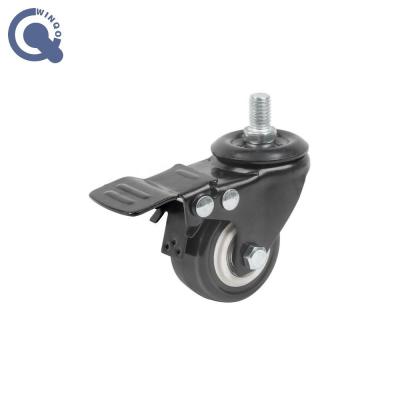 China Modern 75mm Caster Wheels 3 Inch Caster Wheel PVC Light Duty Wholesale Caster Lockable Furniture Wheels for sale