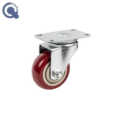 China Hot Sales Flat Freestanding 2.5 Inch Medium Duty Casters For Industrial And Furniture for sale