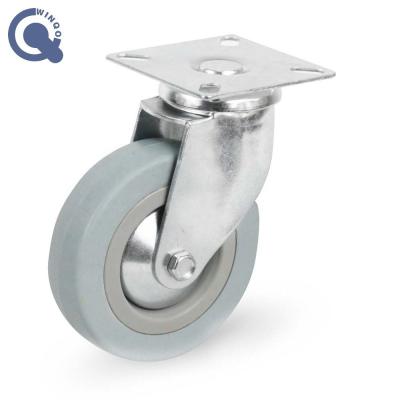 China Factory Cheap Price Flat Free 4 Inch Heavy Duty Caster Wheels Medium Duty 5