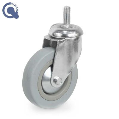 China Factory PVC Free Caster 2-5 Inch Flat Free Caster PVC Rubber Caster With Wholesale Price for sale