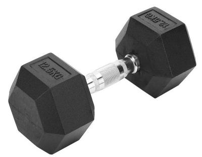 China Wholesale home use foreign trade gym dedicated 1-50kg men and women household dumbbell set rubberized hexagonal dumbbell commercial for sale