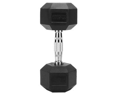 China Fixed Hexagon Dumbbell Men's Fitness Dumbbell Set Special Commercial Rubberized Home Gym Dumbbell Set Home Use Fitness Equipment for sale