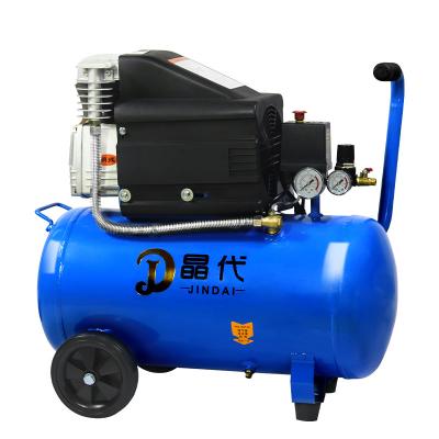 China Cheap OIL-LESS Mobile Electric Portable Piston Direct Driven Air Compressor With 38l Air Tank for sale