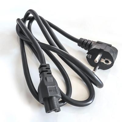 China Laptop Computer EU Standard Mains Cord AC Power Cable For Laptop Or Monitor for sale