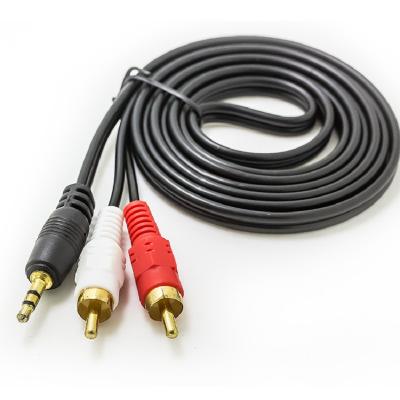 China Car factory direct wholesale 3.5MM to 2rca cable rca audio for sale