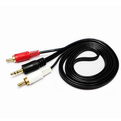 China OEM 1.5M 3M 5M 10m 15M 20M COMPUTER Gold Plated 3.5mm Male to 2RCA AV Audio Cable for sale