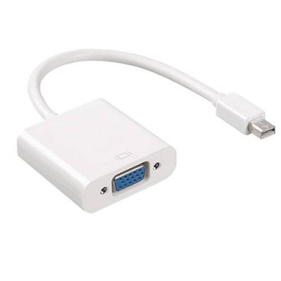 China Wholesale LAPTOP Mini DisplayPort to Mini VGA DP Display Port to VGA Male (Thunderbolt Compatible) to Female Adapter for sale