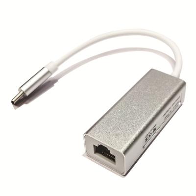 China LAPTOP 100M USB Type C Adapter USB To RJ45 bps NETWORK CARD for sale