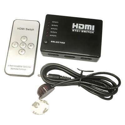 China ABS HDMI Switcher 5 in 1 out of 5-Port HDMI Switcher Switcher Supports 1080P 3D HDMI1.4 for PC and more HDTV PS4 Game Consoles for sale