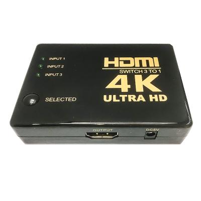 China ABS 3x1 HDMI switcher 4K@60Hz EDID emulators in each input ports HDR 10 compliant with HDCP 2.2 3x1 HDMI switcher 4K@60Hz for sale