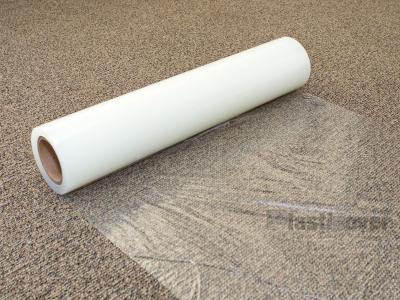 China Reverse Wound Transparent Color Carpet Protective Film 60mic * 60cm * 50m for sale