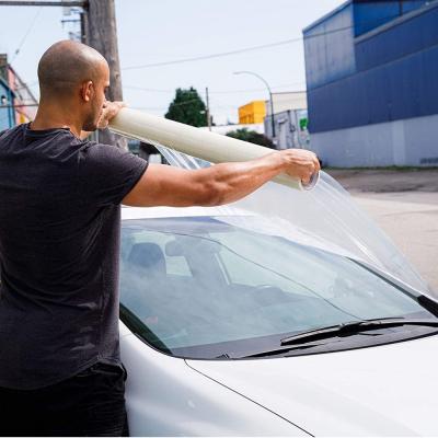 China 60 Days UVI Protection Self Adhesive Collision Wrap Film Roll For Windshield for sale