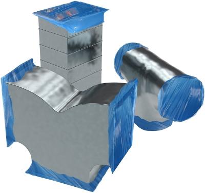 China Blauwe tint Kleur tijdelijke duct cover film voor HVAC ducts oppervlakte bescherming Te koop