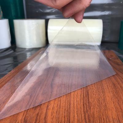 China Heavy Duty Hard Floor Protection Film For Furniture And Hardwood Floor In Supermarket Plastic Floor Protector Roll for sale