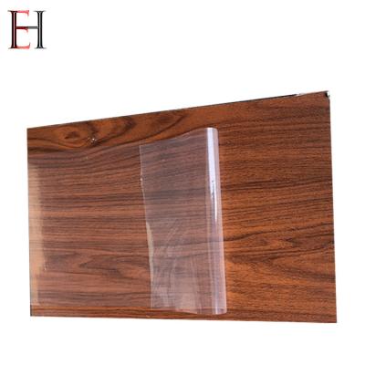 China Environmental Friendly Water Based Acrylic Glue Transparent PE Protective Film For Wooden Hard Floor Protection for sale